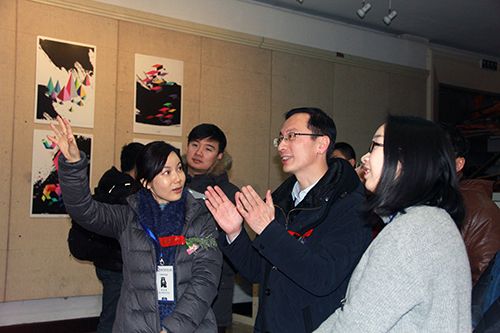 2016中韩设计艺术家联盟展在我校开幕